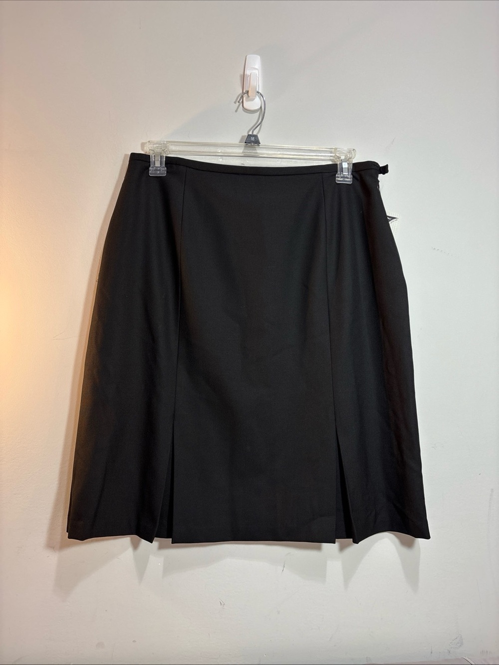 Kate Hill New With Tags Black A-Line Pleated Midi Skirt - Women. 822
